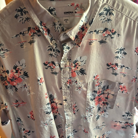 Sonoma Floral Button-Up Shirt - Picture 1 of 5
